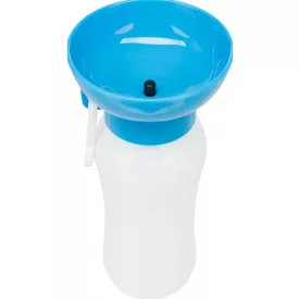   Trixie 24609 Bottle with Drinking Bowl - Műanyag úti itató, tállal kutyák részére (0,55l)