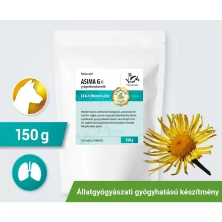 FitoCavallo ASIMA G+ gyógynövénykeverék nehezített légzés, tüdőtágulat, asztma esetén kutyának 150g