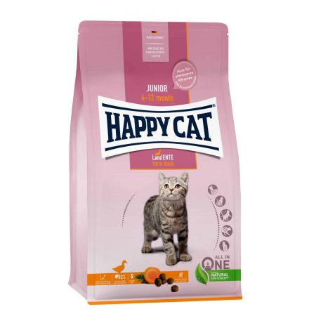Happy Cat Junior Ente-kacsa száraz macskaeledel 1,3kg