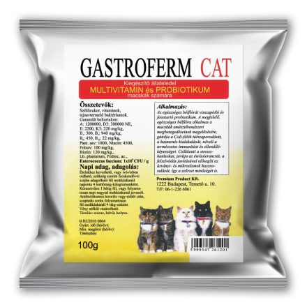 Gastroferm Cat táplálékkiegészítő probiotikum macskáknak 100g