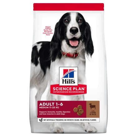 Hill's SP Canine Adult Lamb&Rice száraz eledel 14kg