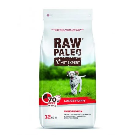 Raw Paleo Puppy Large Monoprotein Fresh Beef száraz eledel 12kg