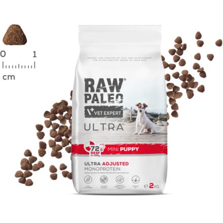 Raw Paleo Ultra Beef Mini Puppy száraztáp kutyának 2kg