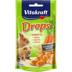   Vitakraft Drops sárgarépa - jutalomfalat rágcsálóknak (75g)