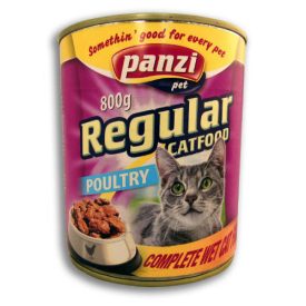 Panzi Regular cat Adult konzerv 800g szárnyas