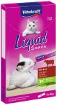   Vitakraft Cat Liquid Snack - szószos jutalomfalat marhával és inulinnal (6x15g)