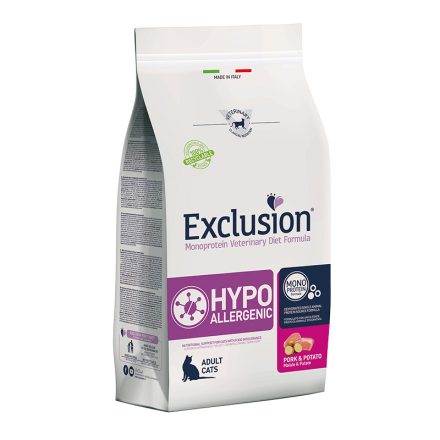 Exclusion Veterinary Diet Cat Hypoallergenic Pork and Potato gyógytáp macskának 300g