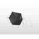Trixie 1348 Protective Car Seat Cover with Side Parts, dividable - autós üléstakaró (hátsó ülésre,fekete) 1,50x1,35m