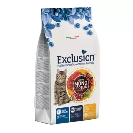  Exclusion Mediterraneo Cat Monoprotein Adult Beef száraztáp macskának 1,5kg