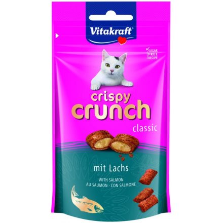 Vitakraft Crispy Crunch Classic  -  jutalomfalat macskák részére lazaccal 60g