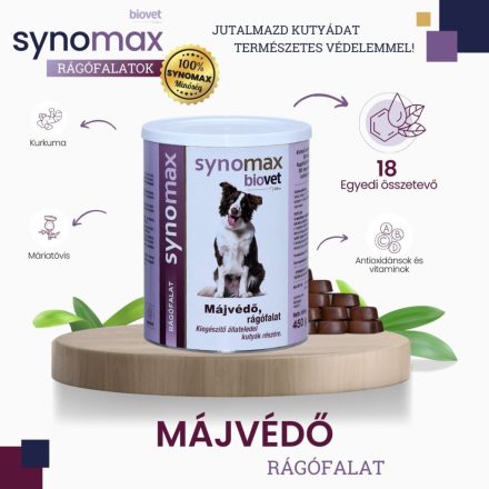 Synomax májvédő rágófalat 150g