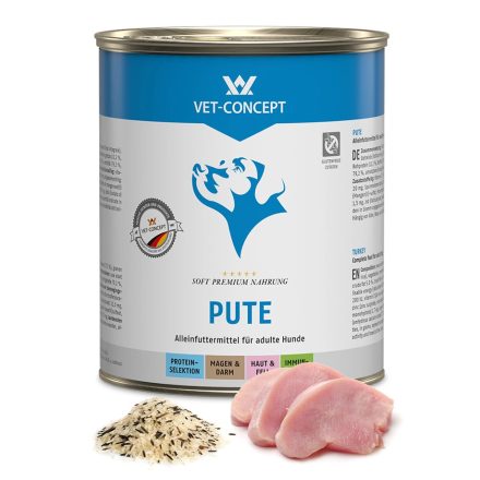 Vet-Concept Dog Pulyka nedves kutyatáp 6x800g