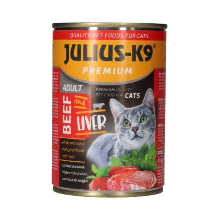 Julius K-9 cat adult konzerv marha és máj 415g
