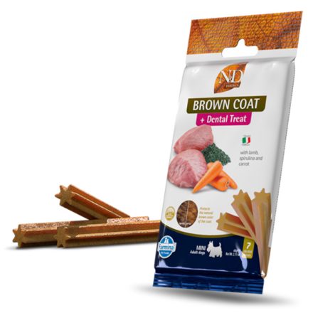 N&D Brown Dog Lamb-carrot&spirulina fogtisztító jutalomfalat barna kutyának Mini 60g