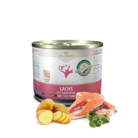 Vet-Concept Dog Lazac nedves kutyatáp 6x200g