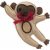 Trixie 45533 Monkey Toy - plüss majom macskák részére (12cm)