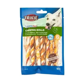  Trixie 31376 Denta Fun barbecue csirkés rágórúd, 12cm, 80g - jutalomfalat kutyák részére