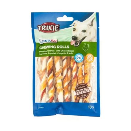 Trixie 31376 Denta Fun barbecue csirkés rágórúd, 12cm, 80g - jutalomfalat kutyák részére