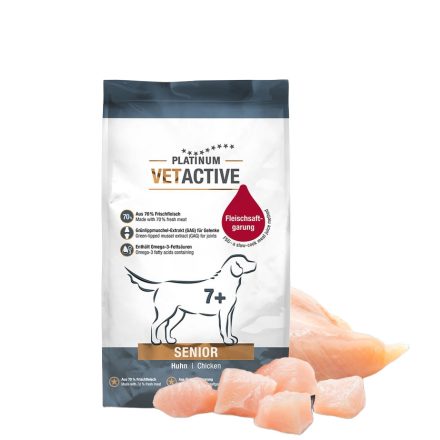 Platinum VETACTIVE Senior gyógytáp csirkehússal idős kutyának 1,5kg