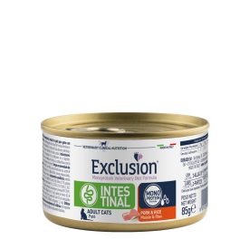   Exclusion Veterinary Diet Cat Intestinal Pork and Rice nedves eledel macskának 85g