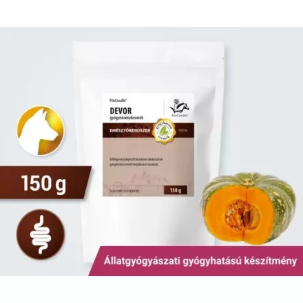 FitoCavallo DEVOR gyógynövénykeverék bélférgesség és belső parazitózis kiegészítő kezelésére kutyának 150g
