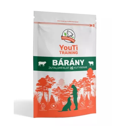 Farkaskonyha YouTi Training bárány jutalomfalat kutyának 100g 