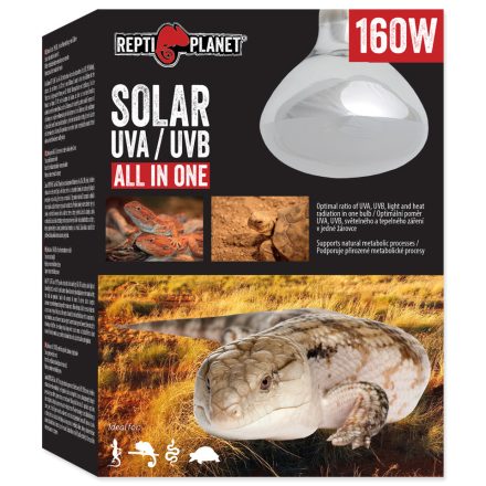 Repti Planet Solar UVA/UVB All in One - UVA,UVB fény- és hősugárzó izzó (160W)