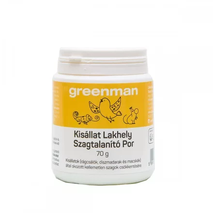Greenman kisállat lakhely szagtalanító por 70g