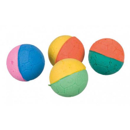 Trixie 41100 Set of Soft Balls - szivacs labda játék macskák részére (4,3cm/4db)