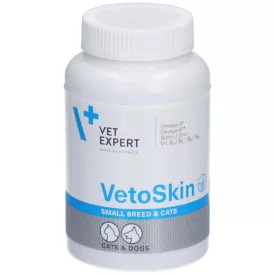   Vet Expert VetoSkin kistestű kutyáknak és macskáknak TwistOff kapszula bőrfunckció támogatására 60x