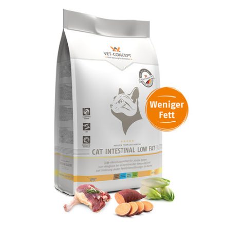 Vet-Concept Cat Intestinal Low Fat diétás száraz macskatáp 10kg