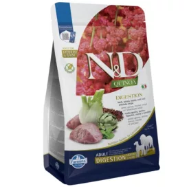   N&D Dog Quinoa Digestion Adult Medium&Maxi bárány (emésztési problémákra) száraz kutyatáp 2,5kg
