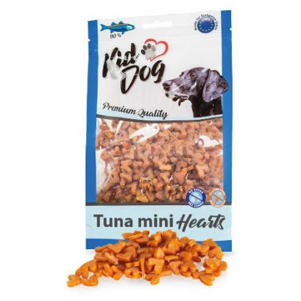 KidDog Mini tuna Hearts - jutalomfalat tonhallal kutyák részére 70g
