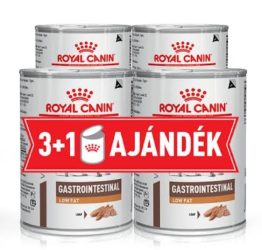 Royal Canin Canine Gastro Intestinal Low Fat konzerv 3x410g + 1ajándék