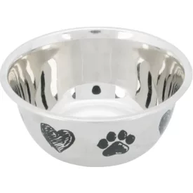   Trixie 25273 Stainless Steel Bowl - fém tál kutyák részére (2l /Ø20cm)