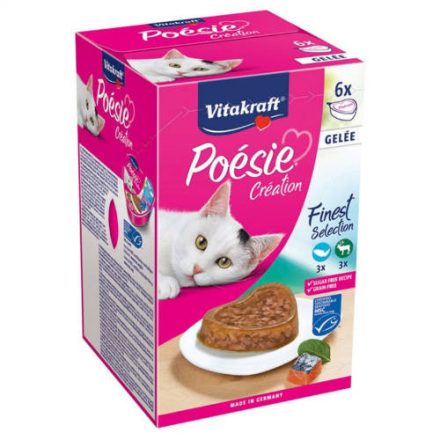 Vitakraft Poésie Multipack - Aszpikos válogatás alutálkában macskáknak 6x85g
