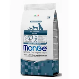   Monge Dog Adult Monoprotein pisztráng és rizs száraz eledel 2,5kg