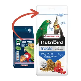   Versele-Laga NutiBird Treats Gold Patee Forest Fusion lágyeleség nagy-, óriáspapagáj 250g (422232)